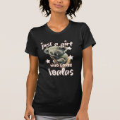 nur ein Mädchen, das koalas Lieben T-Shirt (Vorderseite)