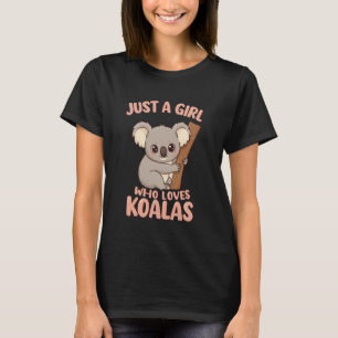 Nur ein Mädchen, das Koalas liebt, süßer Koala T-Shirt