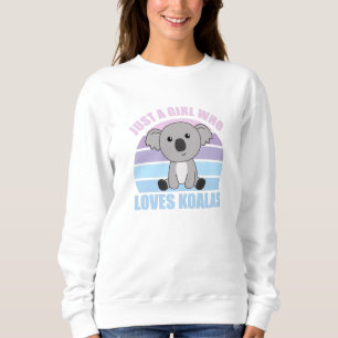 Nur ein Mädchen, das Koalas Niedliche Tiere für Ki Sweatshirt