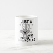Nur ein Mädchen, das Koalas Niedlichen Koala-Bär L Kaffeetasse (Mittel)