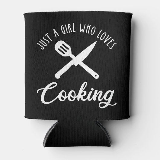 Nur ein Mädchen, das kocht Dosenkühler (Vorderseite)