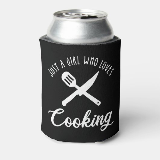 Nur ein Mädchen, das kocht Dosenkühler (Kanne Rückseite)