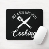 Nur ein Mädchen, das kocht Mousepad (Mit Mouse)