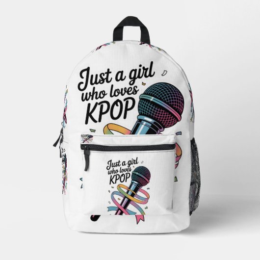 Nur ein Mädchen, das Kpop Lieben Bedruckter Rucksack (Vorderseite)