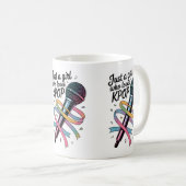 Nur ein Mädchen, das Kpop Lieben Kaffeetasse (VorderseiteRechts)