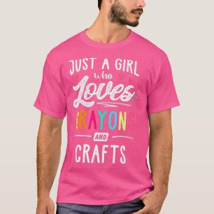 Nur ein Mädchen, das Krebse und Handwerkskunst Lie T-Shirt
