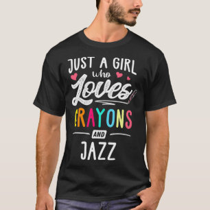 Nur ein Mädchen, das Krebse und Jazz-Kinder Liebe T-Shirt