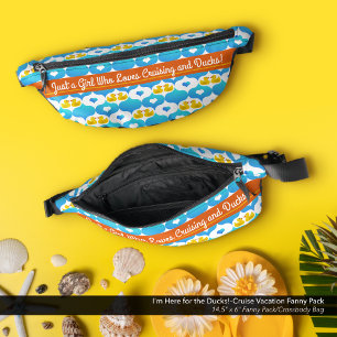 Nur ein Mädchen, das Kreuzfahrten und Enten liebt! Bauchtasche