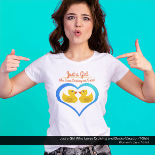 Nur ein Mädchen, das Kreuzfahrten und Enten liebt T-Shirt