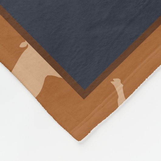 Nur ein Mädchen, das Kühe  Fleecedecke (Ecke)