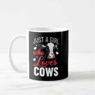Nur ein Mädchen, das Kühe Liebe, die tierische Kuh Kaffeetasse
