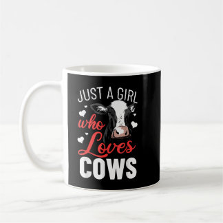 Nur ein Mädchen, das Kühe Liebe, die tierische Kuh Kaffeetasse