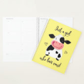 Nur ein Mädchen, das Kühe Liebe! Herz und Holstein Planer (Anzeige)