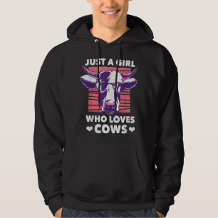 Nur ein Mädchen, das Kühe Lieben Funny Living Farm Hoodie