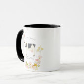 Nur ein Mädchen, das Kühe Lieben | Monogramm Tasse (Vorderseite Links)