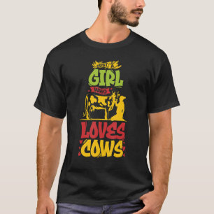 Nur Ein Mädchen Das Kühe Liebt Tier Für Frauen 3 T-Shirt