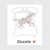 Nur ein Mädchen, das Labradors Liebe. Perfekte Ges Aufkleber (Blatt)