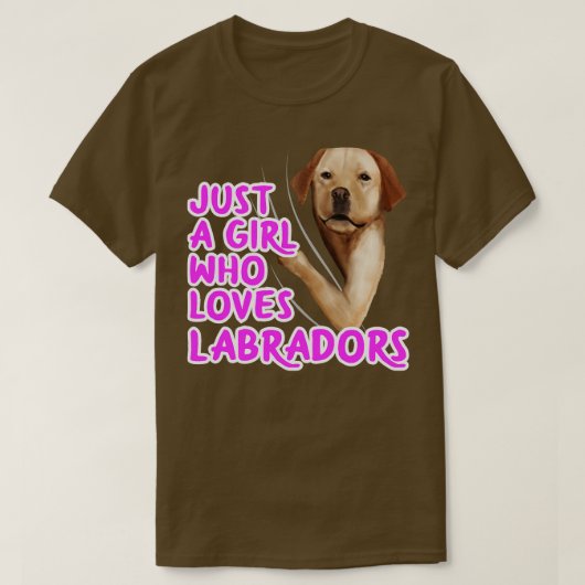 Nur ein Mädchen, das Labradors Liebe T-Shirt (Design vorne)