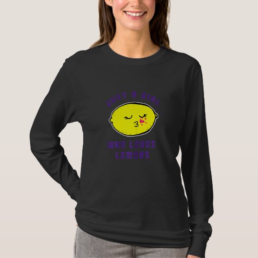 Nur ein Mädchen, das Lemons Liebe T-Shirt (Vorderseite)