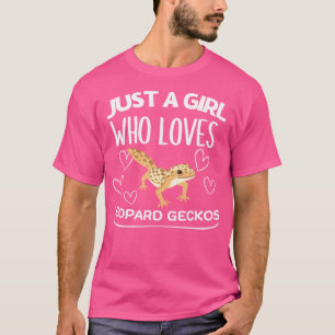 Nur ein Mädchen, das Leopard Geckos Funny Leopard  T-Shirt