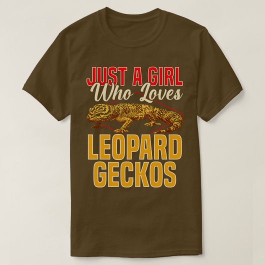 Nur ein Mädchen, das Leopard Geckos Liebe T-Shirt (Design vorne)