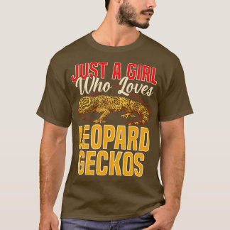 Nur ein Mädchen, das Leopard Geckos Liebe T-Shirt