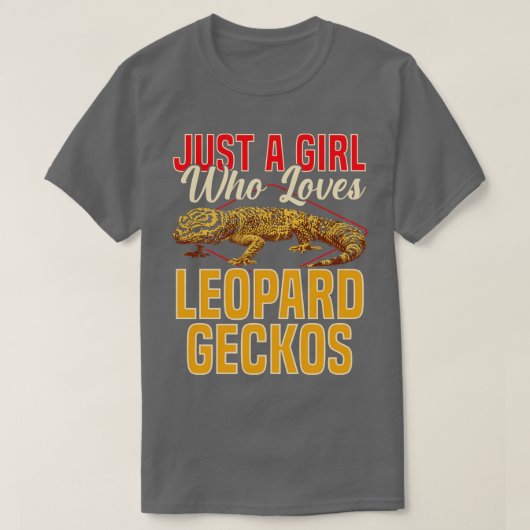 Nur ein Mädchen, das Leopard Geckos Liebe T-Shirt (Design vorne)