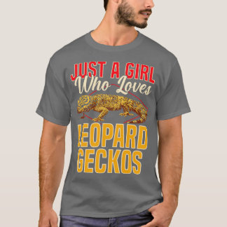 Nur ein Mädchen, das Leopard Geckos Liebe T-Shirt