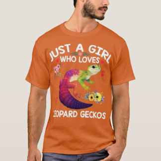 Nur ein Mädchen, das Leopard Geckos Shirt Liebe