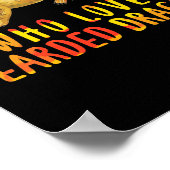 Nur ein Mädchen, das Liebe Drachen Lizard hat Poster (Ecke)