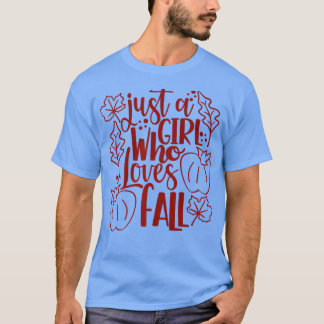 Nur ein Mädchen, das Liebe fallen Pumpkin Gewürzka T-Shirt