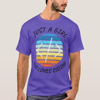 Nur ein Mädchen, das Liebe hat, Mädchen-Cover-Weiß T-Shirt