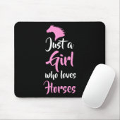 Nur ein Mädchen, das Liebe Pferde reiten Geschenk Mousepad (Mit Mouse)