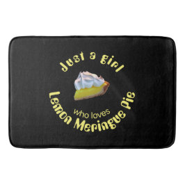 Nur ein Mädchen, das Liebe Zitrone Meringue-Pie Badematte