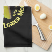 Nur ein Mädchen, das Liebe Zitrone Meringue-Pie Geschirrtuch (Viertel Falte)