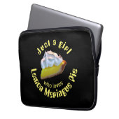 Nur ein Mädchen, das Liebe Zitrone Meringue-Pie Laptopschutzhülle (Vorderseite Links)