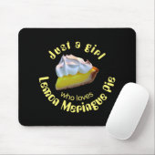 Nur ein Mädchen, das Liebe Zitrone Meringue-Pie Mousepad (Mit Mouse)