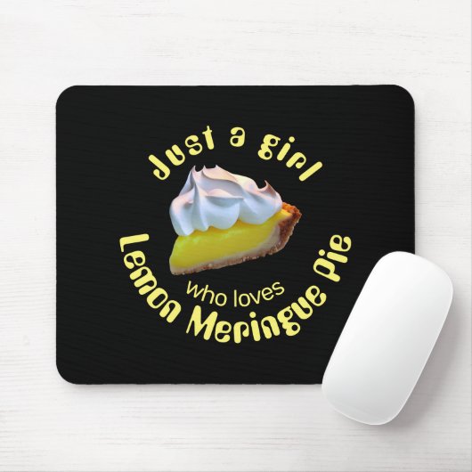 Nur ein Mädchen, das Liebe Zitrone Meringue-Pie Mousepad (Mit Mouse)
