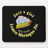 Nur ein Mädchen, das Liebe Zitrone Meringue-Pie Mousepad (Vorne)
