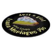 Nur ein Mädchen, das Liebe Zitrone Meringue-Pie Schneidebrett (Ecke)