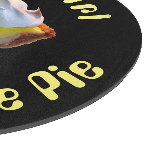 Nur ein Mädchen, das Liebe Zitrone Meringue-Pie Schneidebrett (Ecke)