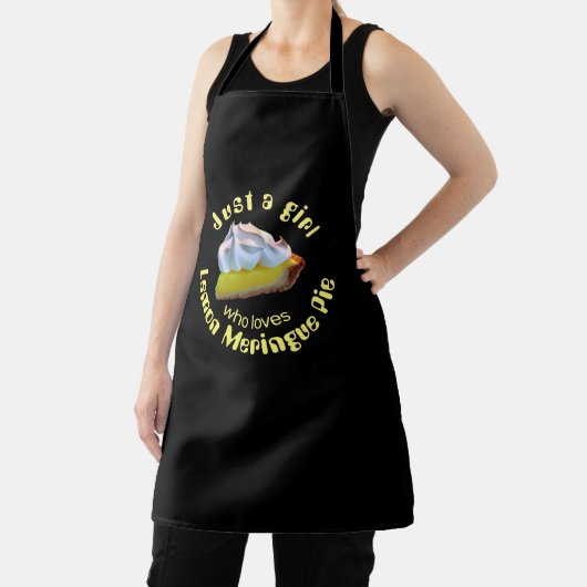 Nur ein Mädchen, das Liebe Zitrone Meringue-Pie Schürze (InSitu)