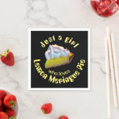 Nur ein Mädchen, das Liebe Zitrone Meringue-Pie Serviette (Beispiel)