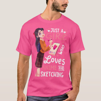 Nur ein Mädchen, das Lieben anregt und nach Frauen T-Shirt