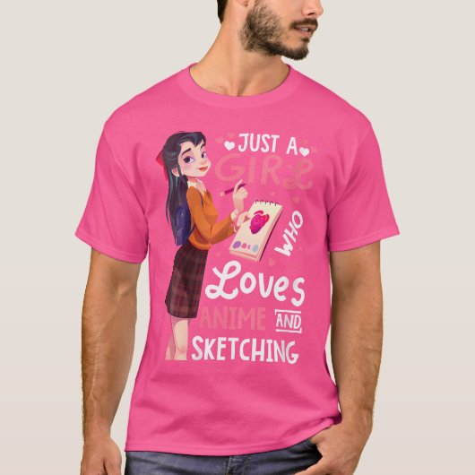 Nur ein Mädchen, das Lieben anregt und nach Frauen T-Shirt (Vorderseite)