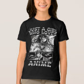 Nur ein Mädchen, das Lieben anzieht Tri-Blend Shirt (Vorderseite)