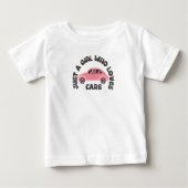 Nur ein Mädchen, das Lieben Auto hat Baby T-shirt (Vorderseite)
