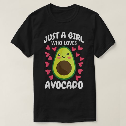 Nur ein Mädchen, das Lieben Avocado Toast Niedlich T-Shirt (Design vorne)