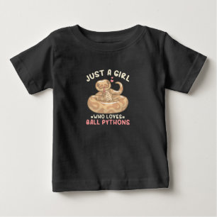 Nur ein Mädchen, das Lieben Ball Python Baby T-shirt
