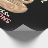Nur ein Mädchen, das Lieben Ball Python Geschenkpapier (Ecke)